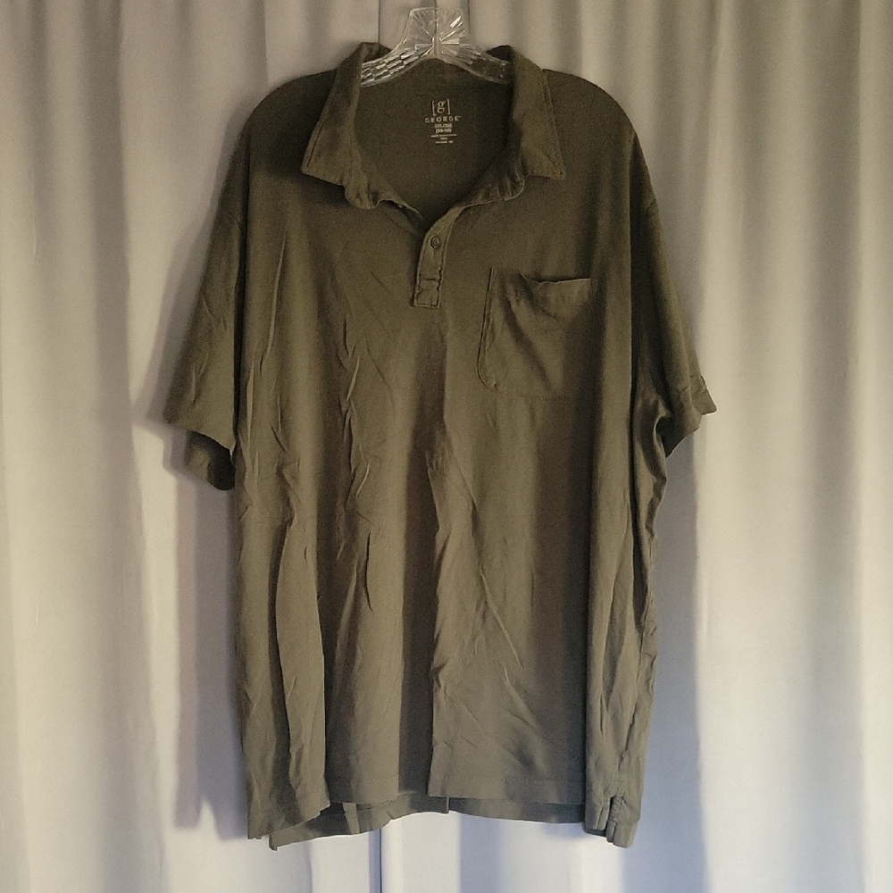 George Men's Dark Olive Polo Shirt